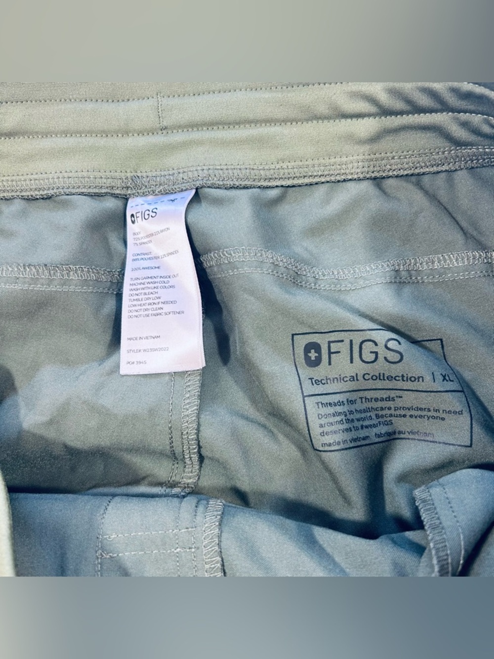 3 Figs Women’s XL Kade Cargo Scrub Pants Nurse Pink Green Maroon Straight Leg - Picture 6 of 6